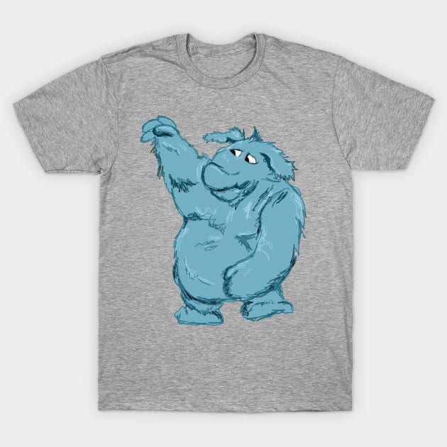 Thog Muppet Show inspired illustration T-Shirt by Debra Forth